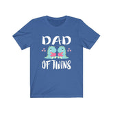 Dad Of Twins Dinosaurs Shirt, Dad Of Twins Gift, Dad Of Twins Announcement Shirt, Father Of Twins Gift T-Shirt Image 1