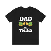 Dad Of Twins Turtles Shirt, Dad Of Twins Gift, Dad Of Twins Announcement Shirt, Father Of Twins Gift T-Shirt Image 1