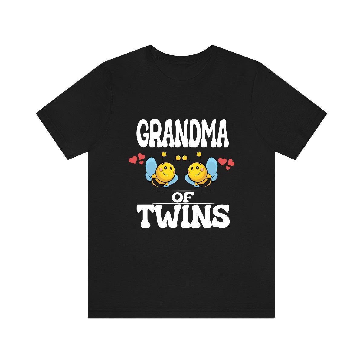 Grandma Of Twins Bees Shirt, Grandma Of Twins Gift, Grandma Of Twins Announcement Grandmother Gift T-Shirt Image 1