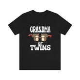 Grandma Of Twins Shirt, Grandma Of Twins Squirrels Gift, Grandma Of Twins Announcement Grandmother Gift T-Shirt Image 1
