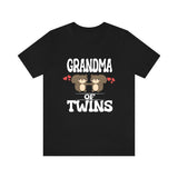 Grandma Of Twins Shirt, Grandma Of Twins Squirrels Gift, Grandma Of Twins Announcement Grandmother Gift T-Shirt Image 1