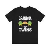 Grandma Of Twins Shirt, Grandma Of Twins Turtles Gift, Grandma Of Twins Announcement Grandmother Gift T-Shirt Image 1