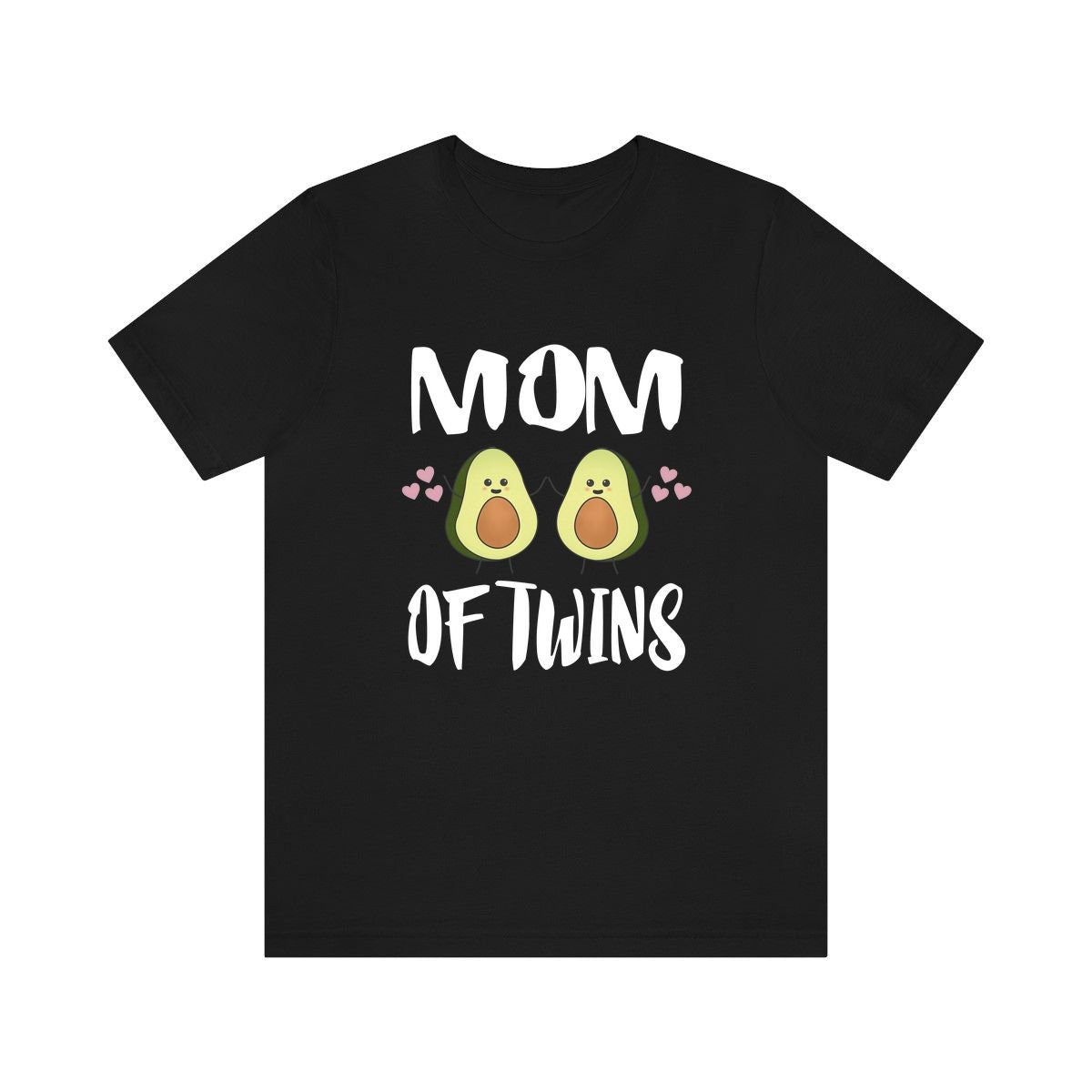 Mom Of Twins Shirt, Mom Of Twins Avocado Gift, Mom Of Twins Announcement, Mom Of Twins Pregnancy Mother Gift T-Shirt Image 1