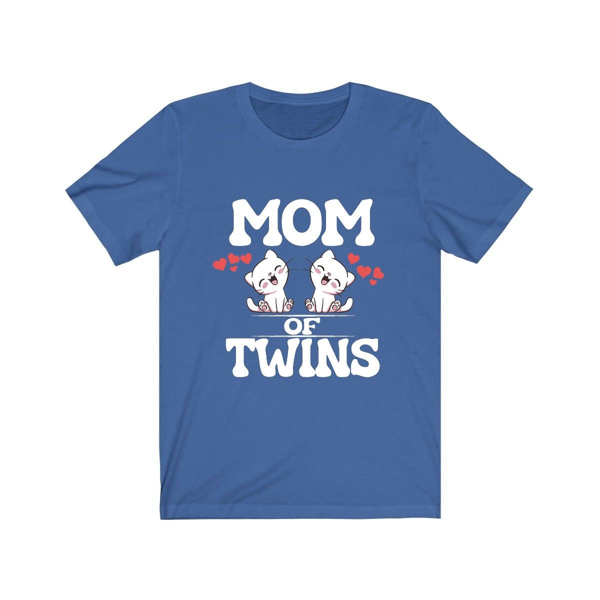 Mom Of Twins Cats Shirt - mom of twins cat print design