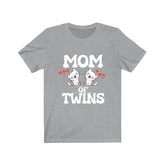 Mom Of Twins Shirt, Mom Of Twins Cats Gift, Mom Of Twins Announcement, Mom Of Twins Pregnancy Mother Gift T-Shirt Image 1