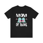 Mom Of Twins Shirt, Mom Of Twins Dinosaur Gift, Mom Of Twins Announcement, Mom Of Twins Pregnancy Mother Gift T-Shirt Image 1