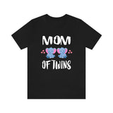 Mom Of Twins Shirt, Mom Of Twins Elephants Gift, Mom Of Twins Announcement, Mom Of Twins Pregnancy Mother Gift T-Shirt Image 1