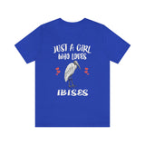Just A Girl Who Loves Ibises Shirt, Birds Birding Shirt, Ibis Bird Gift, Animals Toddler Infant Kids Gift T-Shirt Image 4