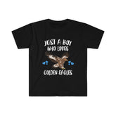 Just A Boy Who Loves Golden Eagles Birds Shirt, Eagle Lover Shirt, Golden Eagle Shirt, Birding Lover Gift, Animal Adult Kids T-Shirt Image 1