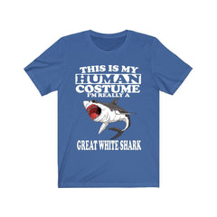 This Is My Human Costume I'm Really A Great White Shark Shirt - great white shark print design