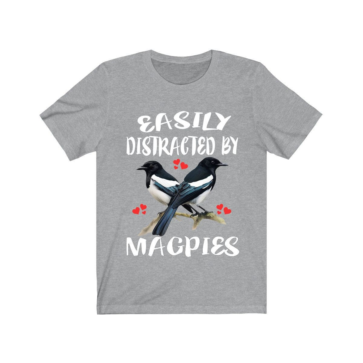 Easily Distracted By Magpies Shirt, Magpie Lover Shirt, Birding Shirt, Magpie Lover Gift, Animal Adult Kids T-Shirt Image 1