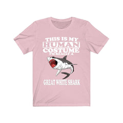 This Is My Human Costume I'm Really A Great White Shark Shirt - great white shark print design