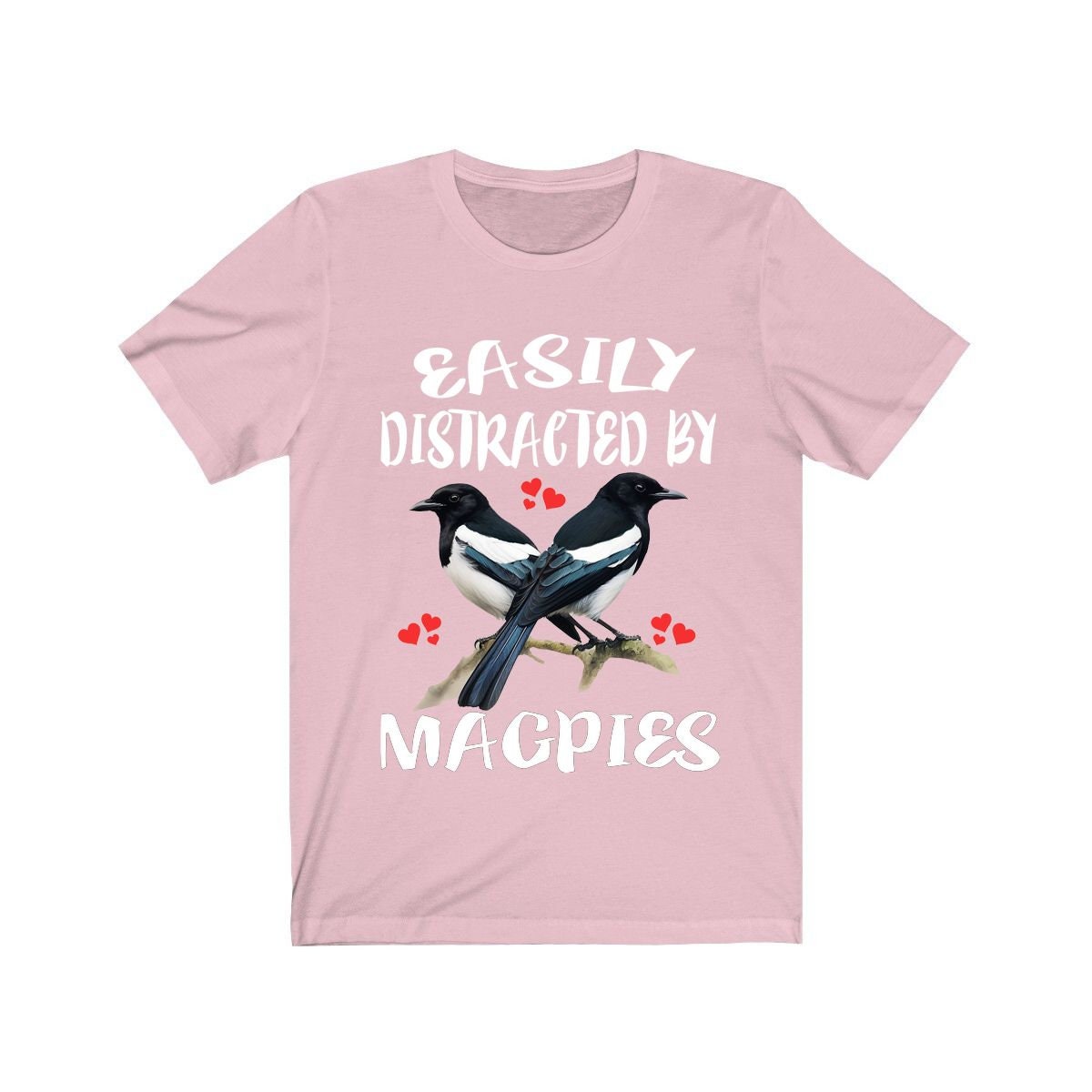 Easily Distracted By Magpies Shirt - magpie print design
