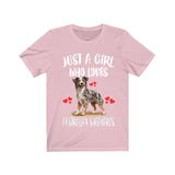 Just A Girl Who Loves Australian Shepherds Shirt, Dog Lover Shirt, Australian Shepherd Dog, Animal Toddler Infant Kids Gift T-Shirt Image 4