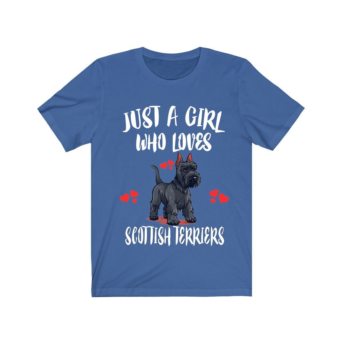 Just A Girl Who Loves Scottish Terriers Shirt - Scottish terrier print design