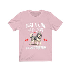 Just A Girl Who Loves Alaskan Malamutes Shirt - Alaskan Malamute print design