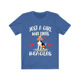 Just A Girl Who Loves Beagles Shirt, Dog Lover Shirt, Beagle Dog, Animal Toddler Infant Kids Gift T-Shirt Image 4
