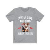 Just A Girl Who Loves Biever Terriers Shirt, Dog Lover Shirt, Biever Terrier Dog, Animal Toddler Infant Kids Gift T-Shirt Image 3