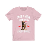 Just A Girl Who Loves Border Terriers Shirt, Dog Lover Shirt, Border Terrier Dog, Animal Toddler Infant Kids Gift T-Shirt Image 3