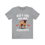 Just A Girl Who Loves Bullmastiffs Shirt, Dog Lover Shirt, Bullmastiff Dog, Animal Toddler Infant Kids Gift T-Shirt Image 3