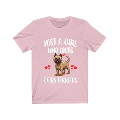 Just A Girl Who Loves Cairn Terriers Shirt - Cairn Terrier print design