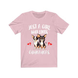 Just A Girl Who Loves Chihuahuas Shirt, Dog Lover Shirt, Chihuahua Dog, Animal Toddler Infant Kids Gift T-Shirt Image 4