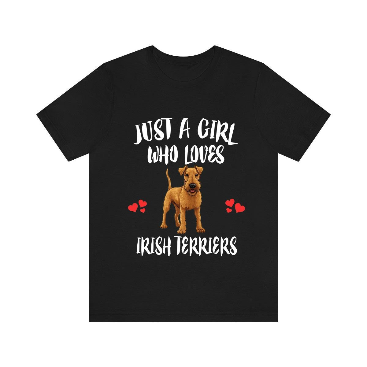 Just A Girl Who Loves Irish Terriers Dogs Shirt - Irish Terrier print design
