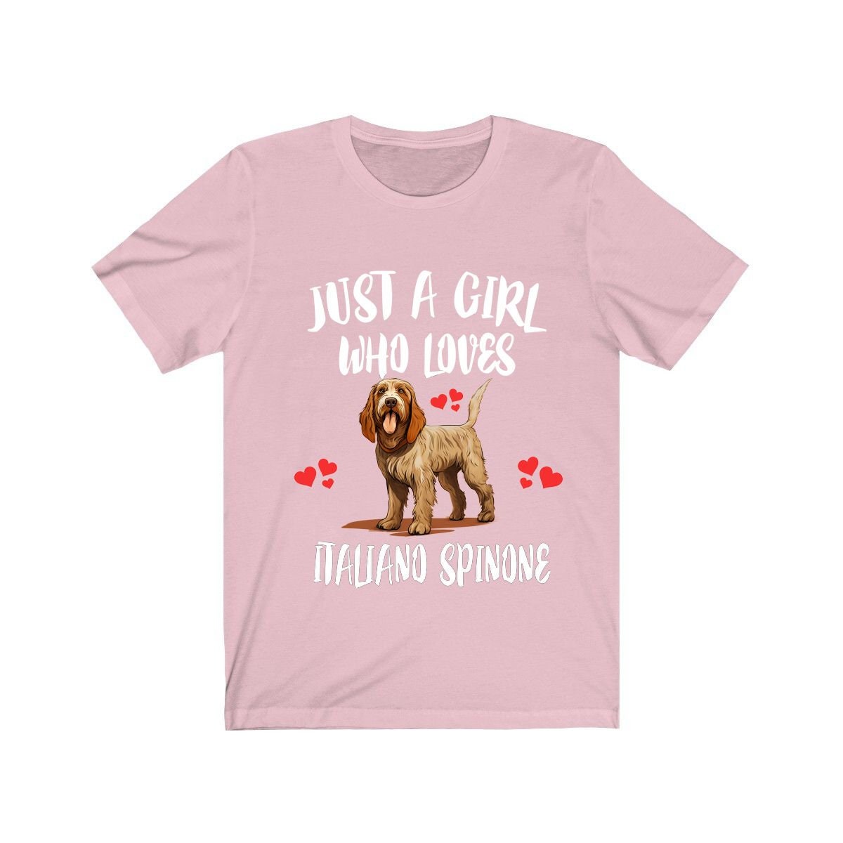 Just A Girl Who Loves Spinone Italiano Dogs Shirt - Spinone Italiano print design