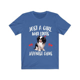 Just A Girl Who Loves Japanese Chins Dogs Shirt, Dog Lover Shirt, Japanese Chin Dog, Animal Toddler Infant Kids Gift T-Shirt Image 4