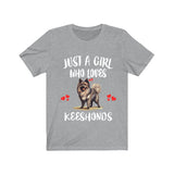 Just A Girl Who Loves Keeshonds Dogs Shirt, Dog Lover Shirt, Keeshond Dog, Animal Toddler Infant Kids Gift T-Shirt Image 2