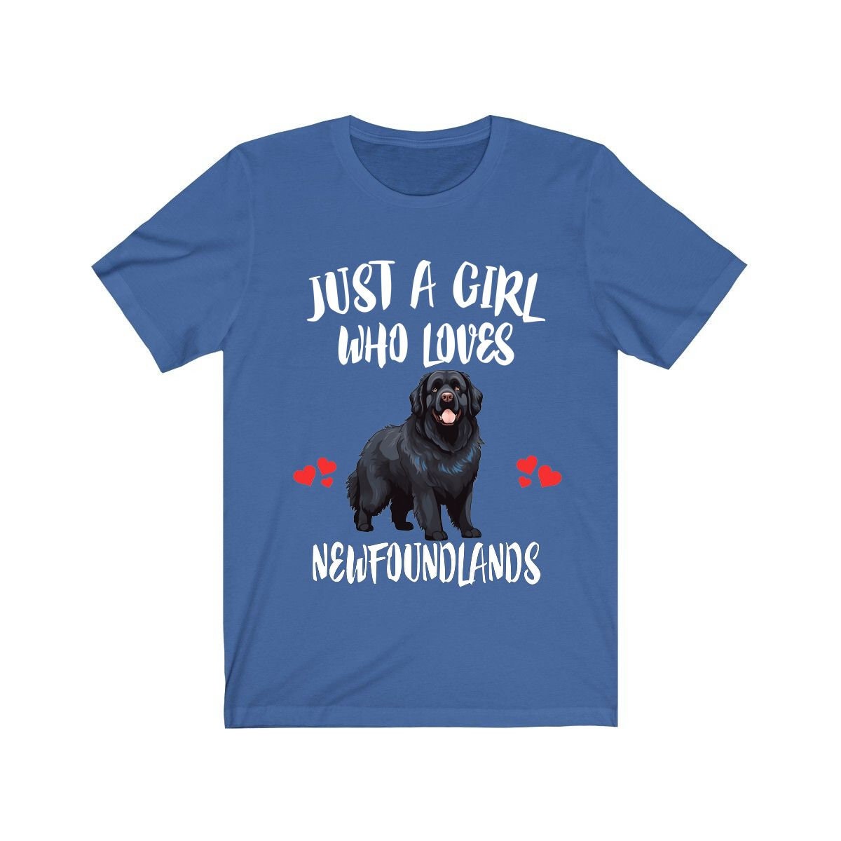 Just A Girl Who Loves Newfoundlands Shirt - Newfoundland print design