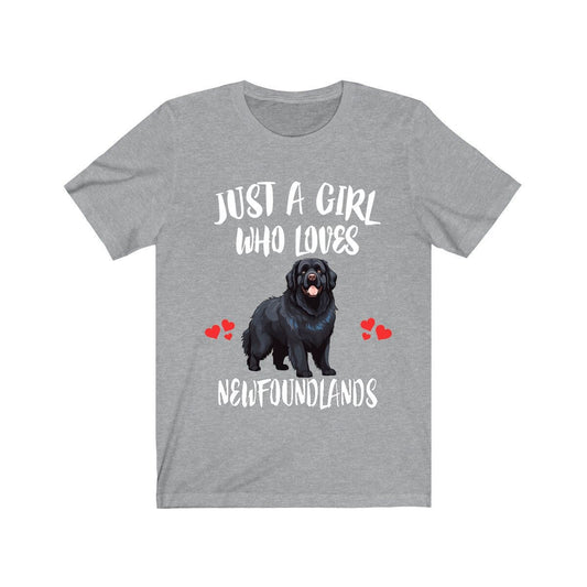 Just A Girl Who Loves Newfoundlands Shirt - Newfoundland print design