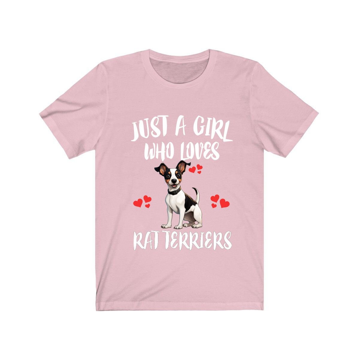 Just A Girl Who Loves Rat Terriers Dogs Shirt - Rat Terrier print design