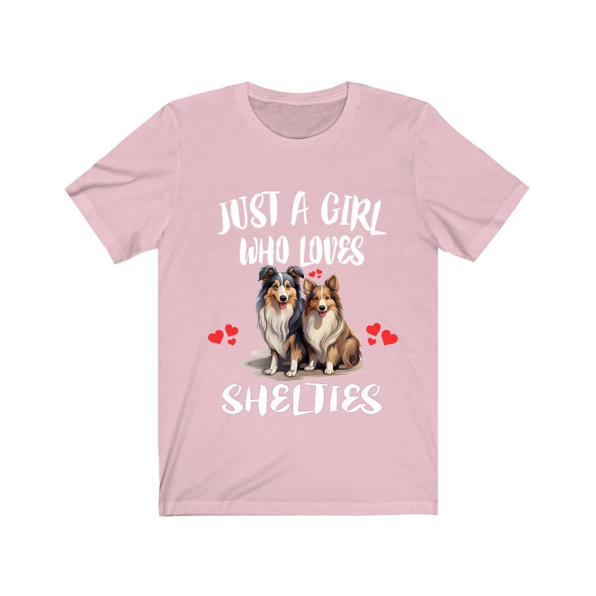Just A Girl Who Loves Shelties Dogs Shirt - Sheltie print design