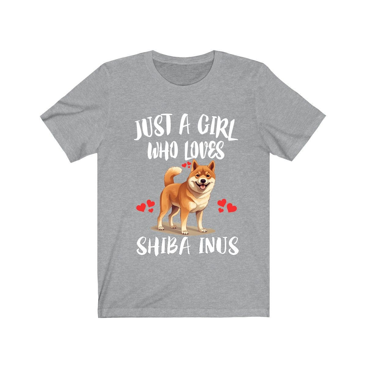 Just A Girl Who Loves Shiba Inus Dogs Shirt - Shiba Inu print design