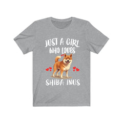 Just A Girl Who Loves Shiba Inus Dogs Shirt - Shiba Inu print design