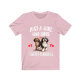 Just A Girl Who Loves Tibetan Terriers Dogs Shirt, Dog Lover Shirt, Tibetan Terrier Dog, Animal Toddler Infant Kids Gift T-Shirt Image 4