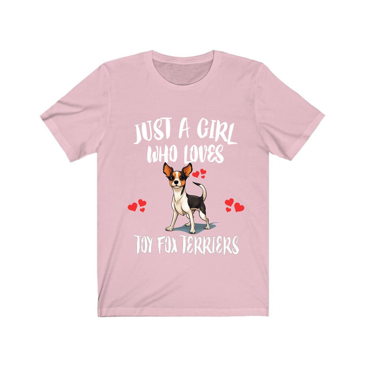 Just A Girl Who Loves Toy Fox Terriers Dogs Shirt - Toy Fox Terrier print design