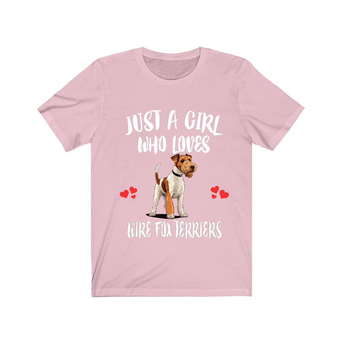 Just A Girl Who Loves Wire Fox Terriers Shirt - Wire Fox Terrier print design