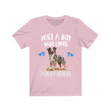 Just A Boy Who Loves Australian Shepherds Shirt, Dog Lover Shirt, Australian Shepherd Dog, Animal Toddler Infant Kids Gift T-Shirt Image 2