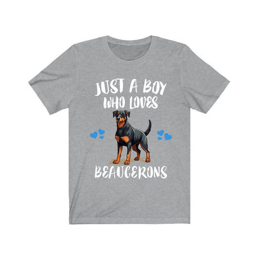 Just A Boy Who Loves Beaucerons Shirt - Beauceron print design