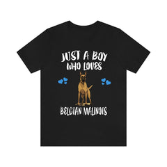 Just A Boy Who Loves Belgian Malinois Shirt - Belgian Malinois print design
