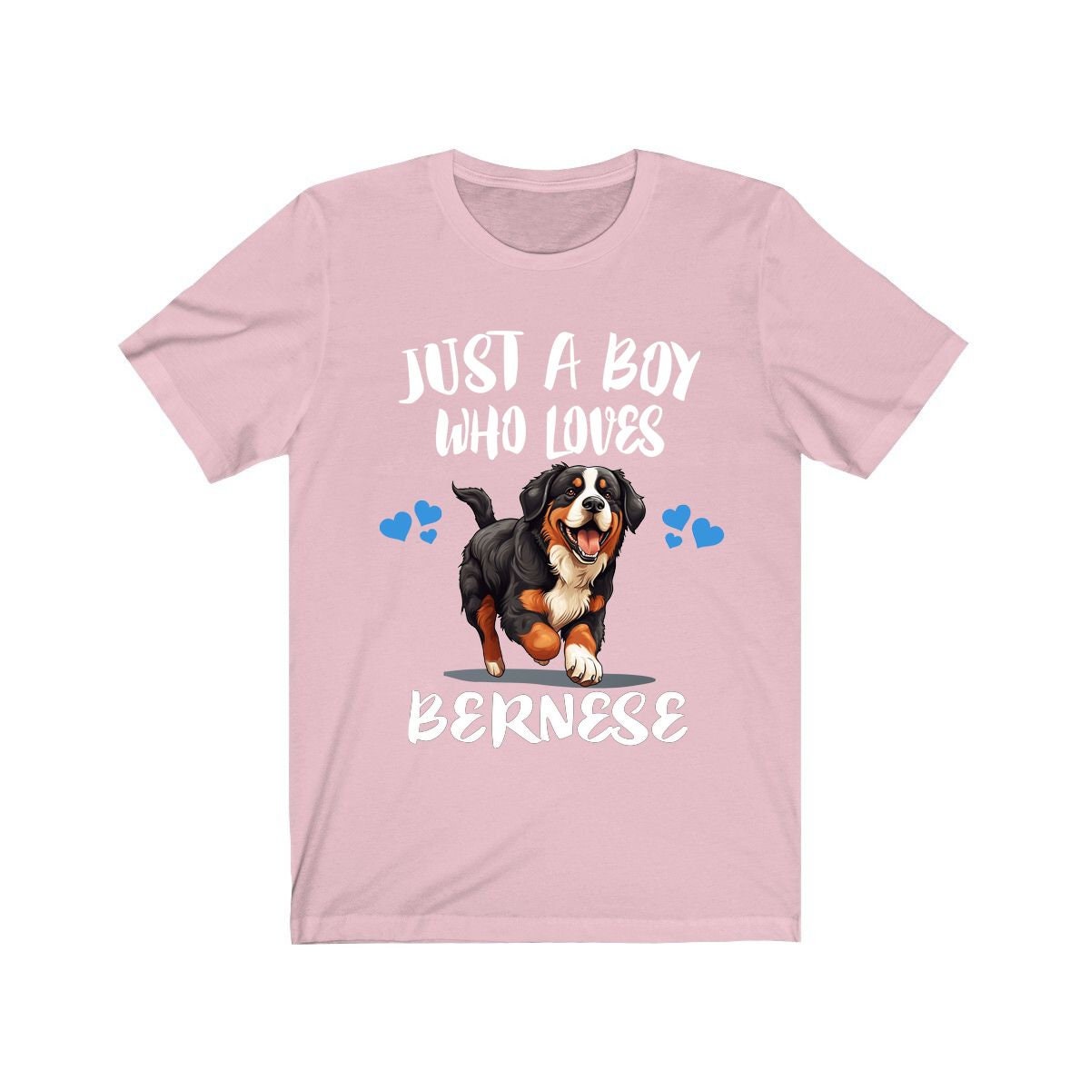 Just A Boy Who Loves Bernese Mountain Dogs Shirt - Bernese print design