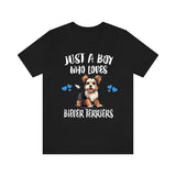 Just A Boy Who Loves Biever Terriers Shirt, Dog Lover Shirt, Biever Terrier Dog, Animal Toddler Infant Kids Gift T-Shirt Image 2