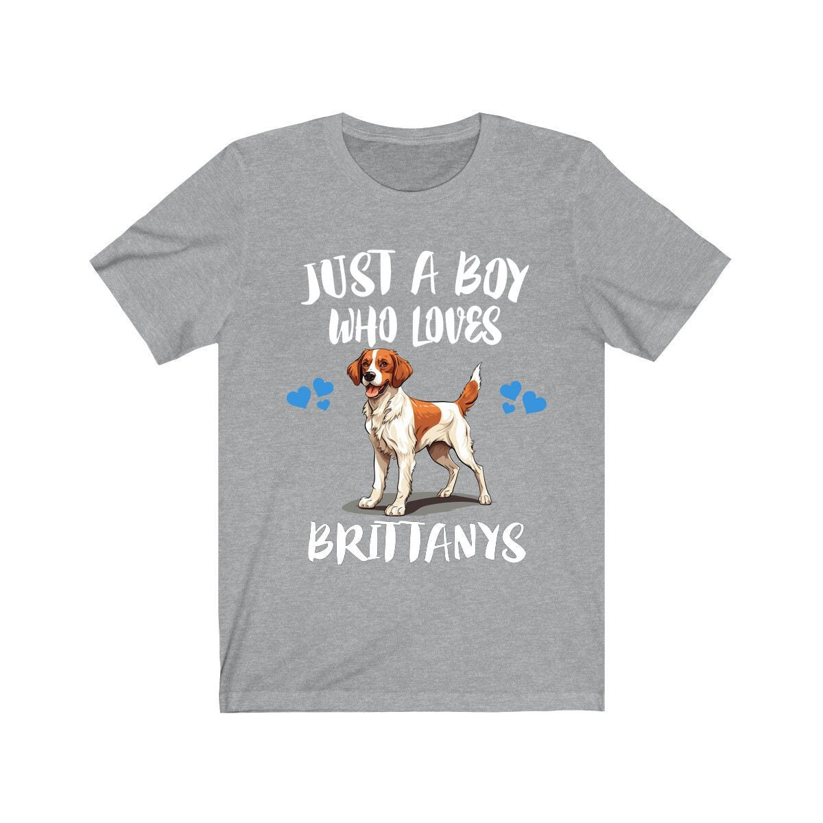Just A Boy Who Loves Brittany Spaniels Shirt - Brittany Spaniel print design