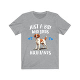 Just A Boy Who Loves Brittany Spaniels Shirt, Dog Lover Shirt, Brittany Spaniel Dog, Animal Toddler Infant Kids Gift T-Shirt Image 4