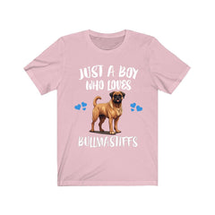Just A Boy Who Loves Bullmastiffs Shirt - Bullmastiff print design