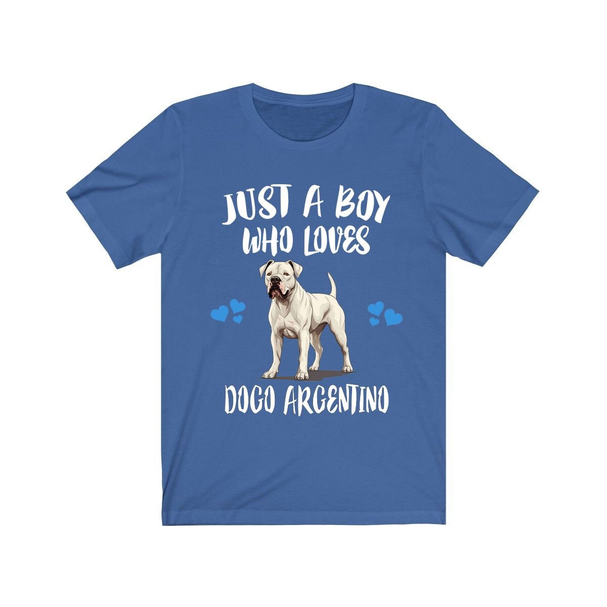 Just A Boy Who Loves Dogo Argentino Dogs Shirt - Dogo Argentino print design