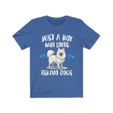 Just A Boy Who Loves Eskimo Dogs Shirt, Dog Lover Shirt, Eskimo Dog, Animal Toddler Infant Kids Gift T-Shirt Image 2