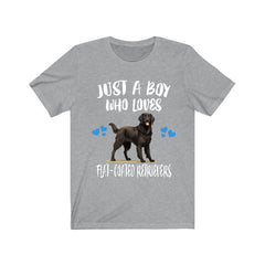 Just A Boy Who Loves Flat-Coated Retrievers Shirt - Flat-Coated Retriever print design